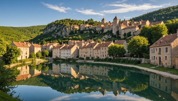 Roquefort-sur-soulzon aveyron : village et terroir avec le camping lac aux oiseaux